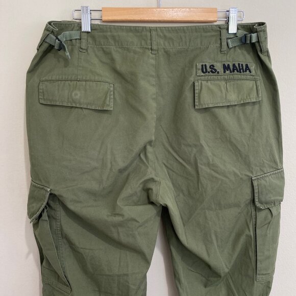 Maharishi Modified Jungle Fatigue Cargo Pants U.S. Maha Olive XL - Picture 7 of 15